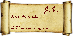 Jász Veronika névjegykártya